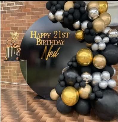 21st Birthday Round Backdrop Dubai