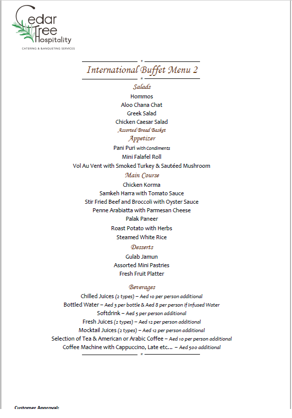 International Buffet by Cedar Tree Hospitality (OLD)