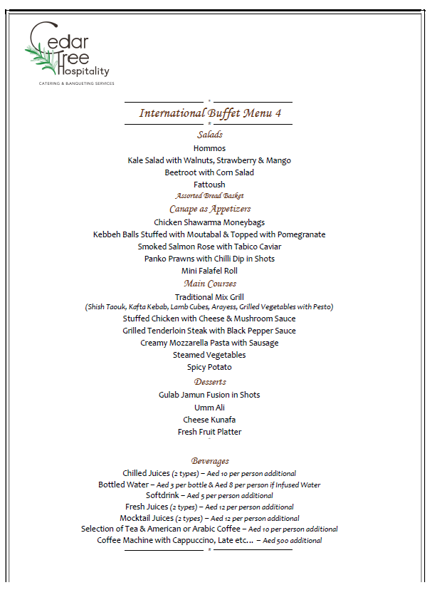 International Buffet by Cedar Tree Hospitality (OLD)