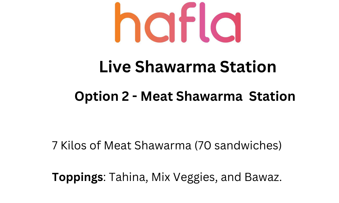 Live Shawarma Station by Wafi Gourmet (OLD)