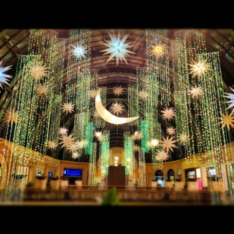 Ramadan Moon & Star Canopy Lighting