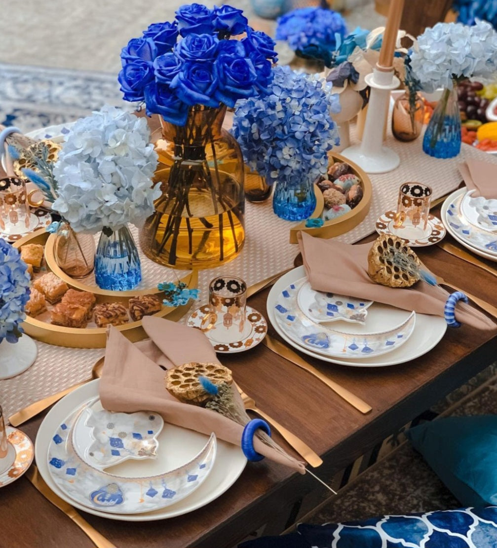 Ramadan Iftar & Suhoor Mystic Blue Setup Decor