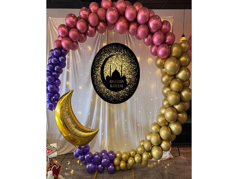 Ramadan Kareem Fabric Balloon Mix Decor Package