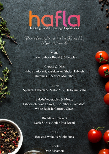 Ramadan Iftar & Suhoor Board by Apero Boards