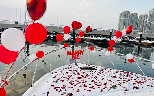 Marry Me Yacht Balloon Decor