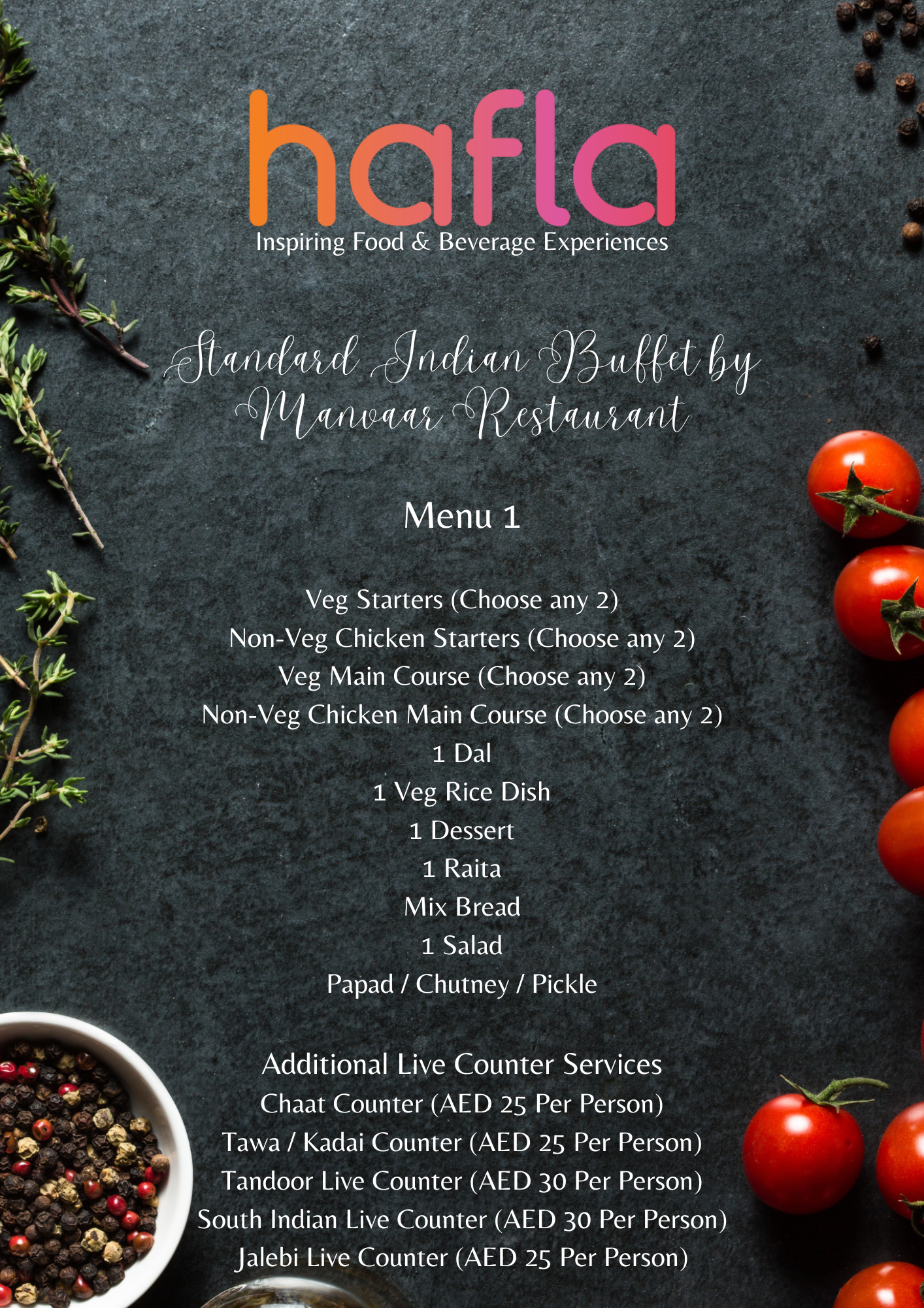 Standard Indian Buffet by Manvaar Restaurant