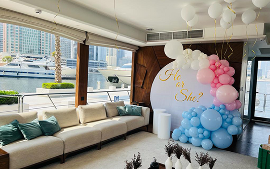 Yacht Baby Shower Balloon Decor