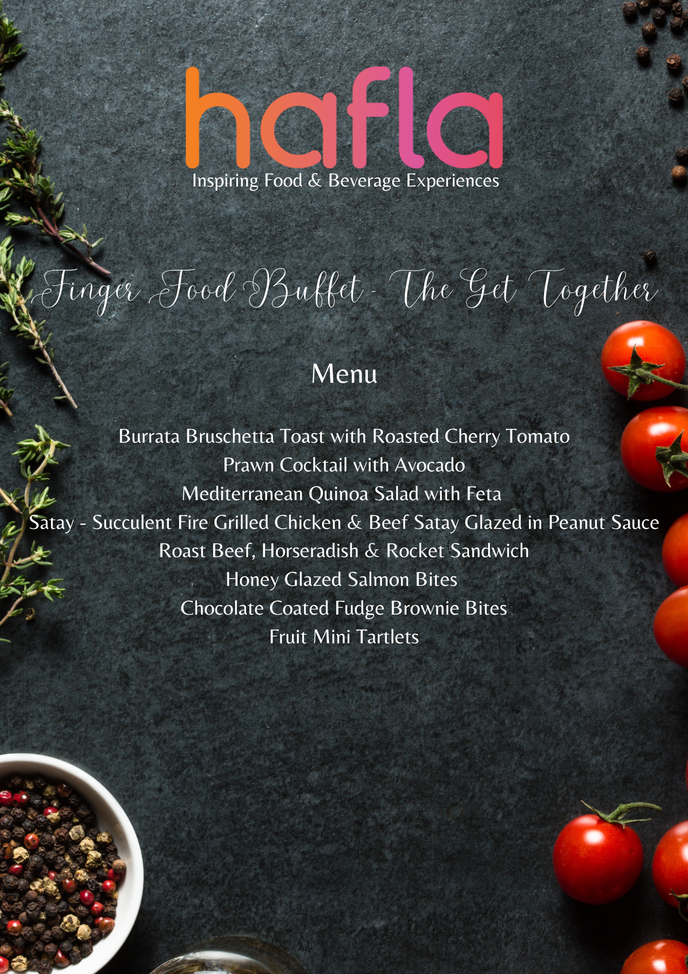 Finger Food Buffet by Hangry Sticks