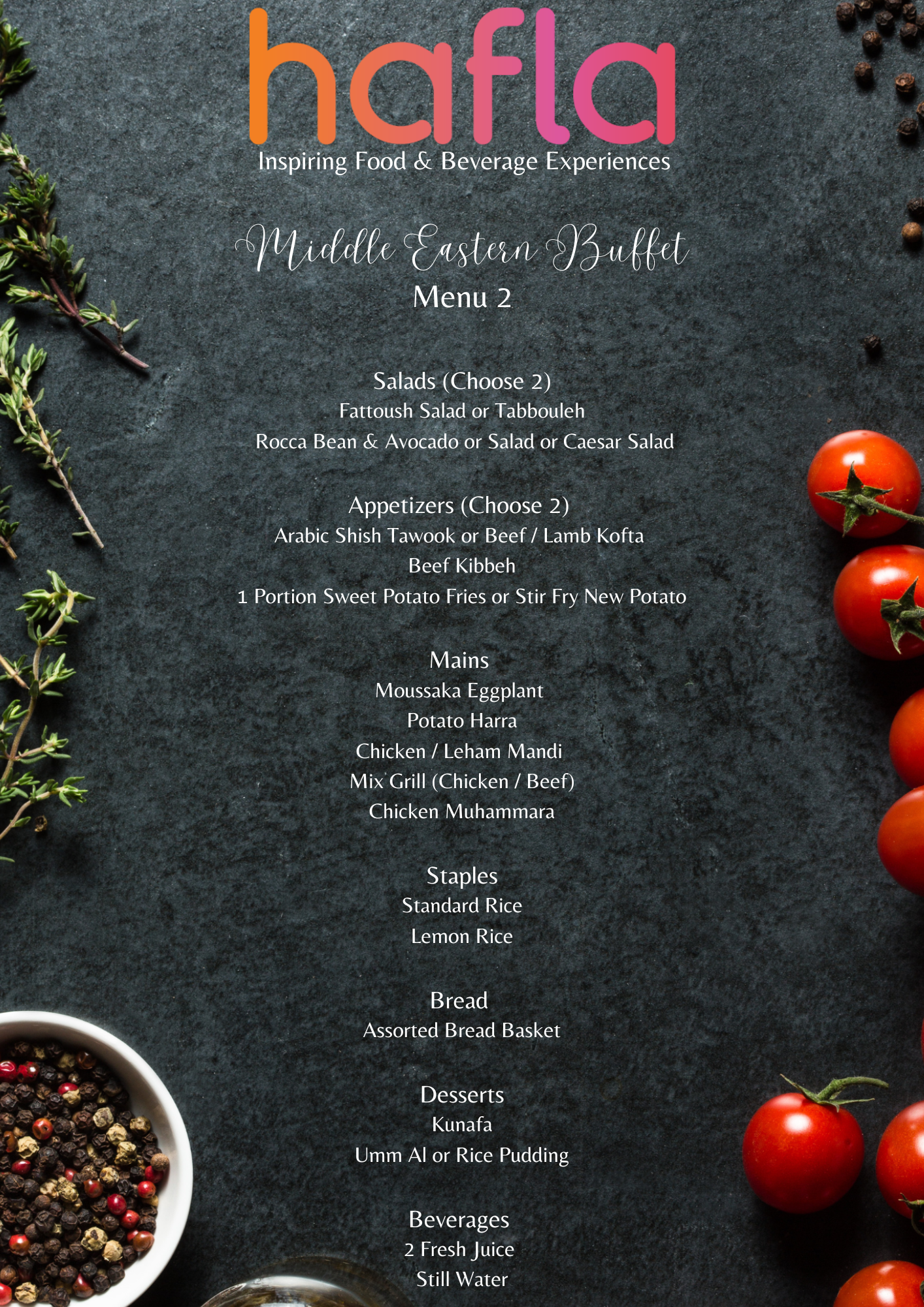 Middle Eastern Buffet by Taste Studio