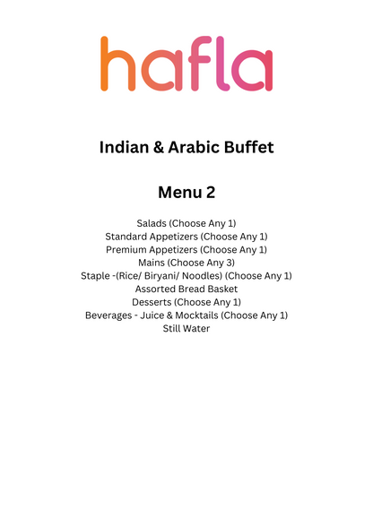 Hafla Exclusive Indian and Arabic Buffet