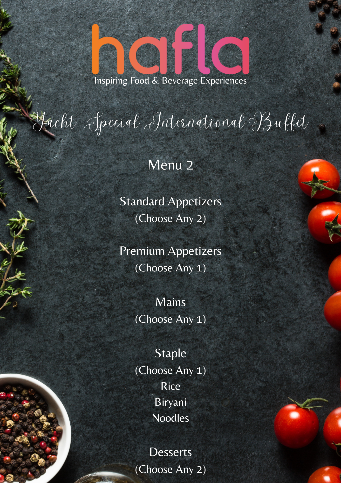 Yacht Special International Buffet