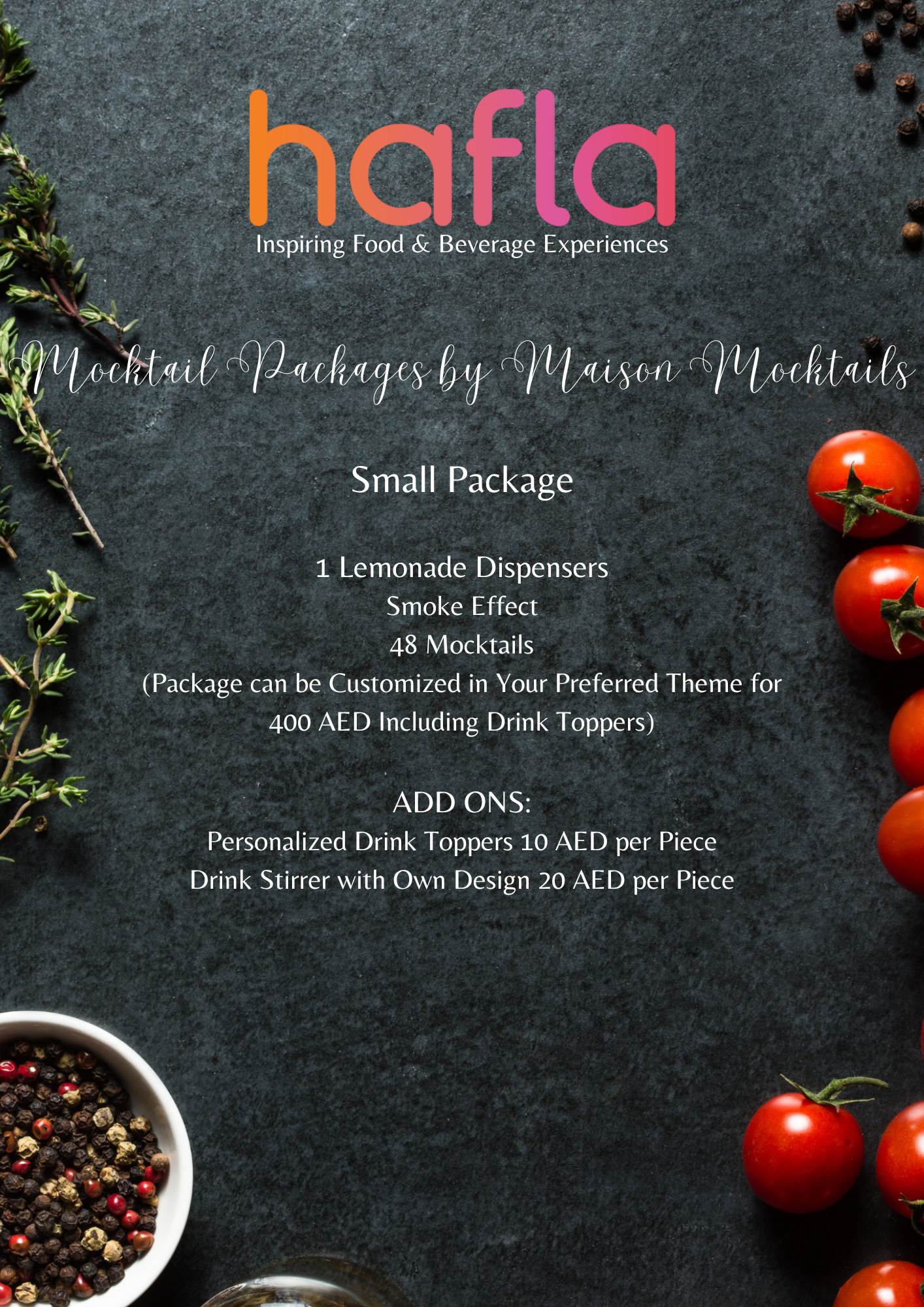 Mocktail Packages by Maison Mocktails
