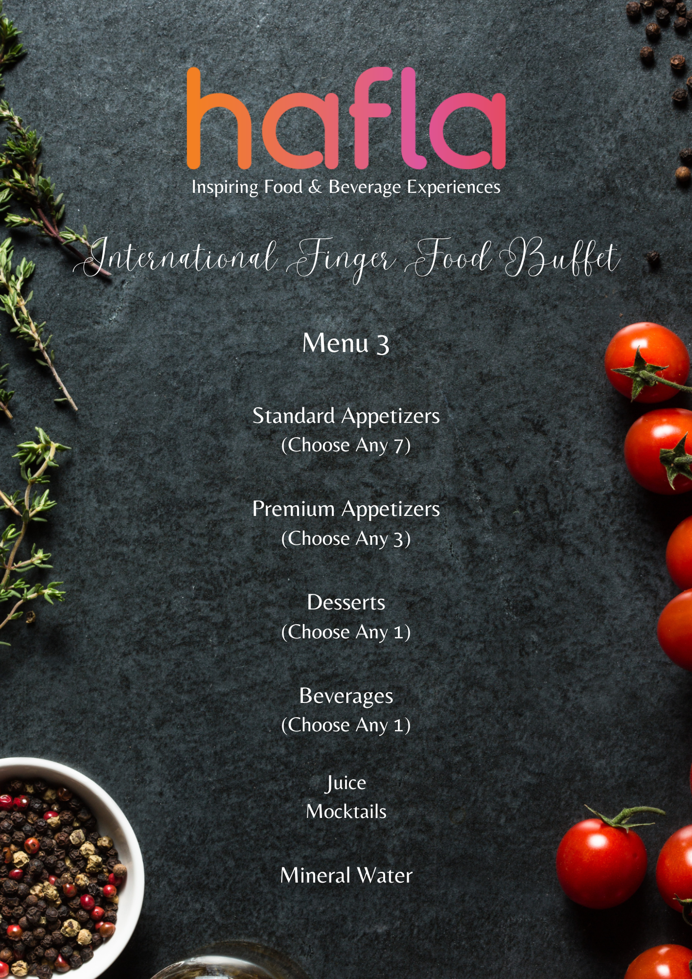 Hafla Exclusive International Finger Food Buffet