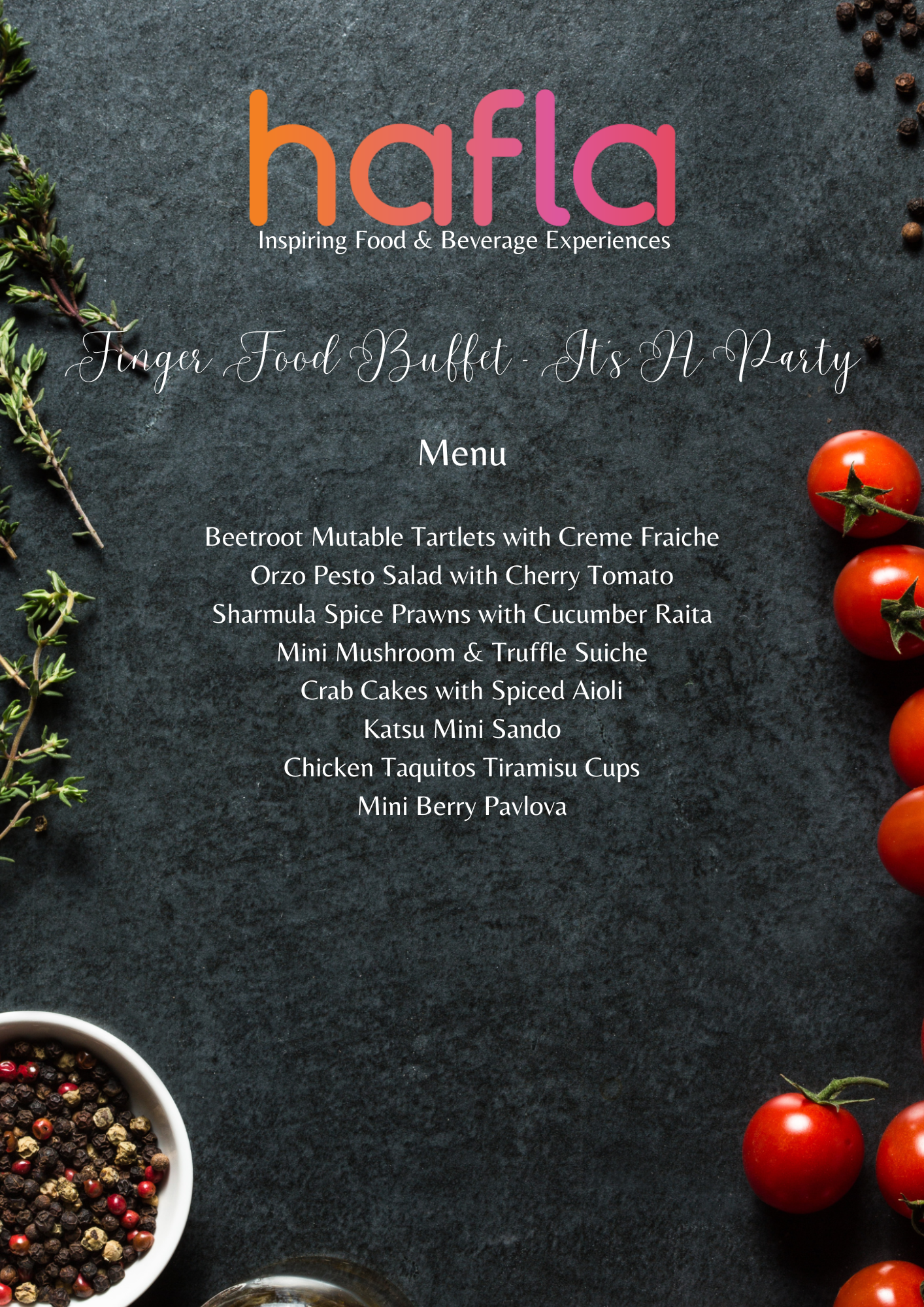Finger Food Buffet by Hangry Sticks