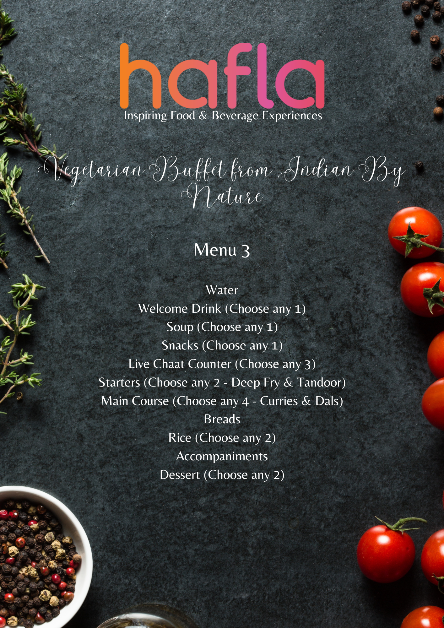 Vegetarian Buffet from Indian By Nature