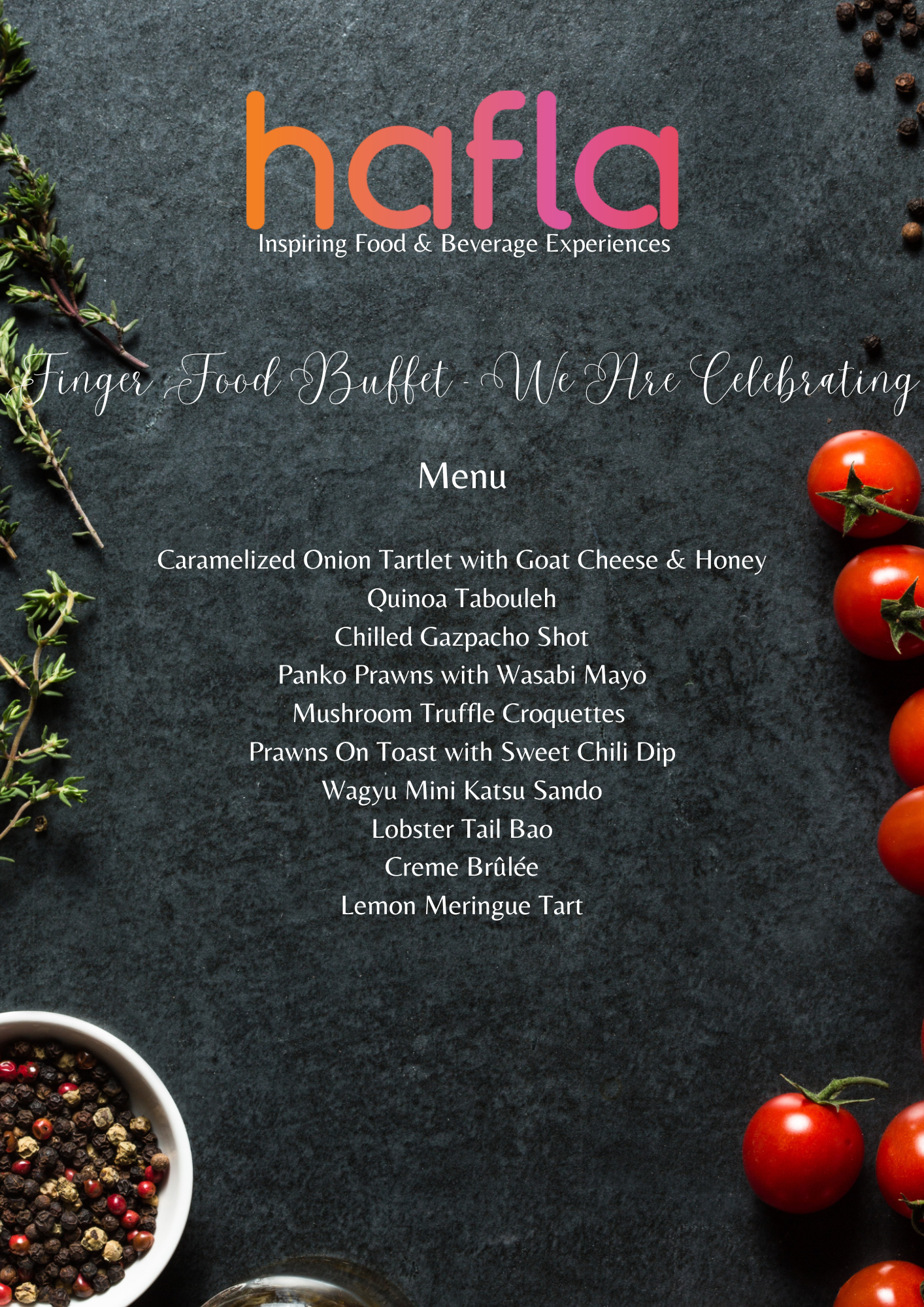Finger Food Buffet by Hangry Sticks