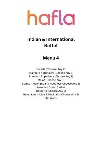 Hafla Exclusive Indian and International Buffet