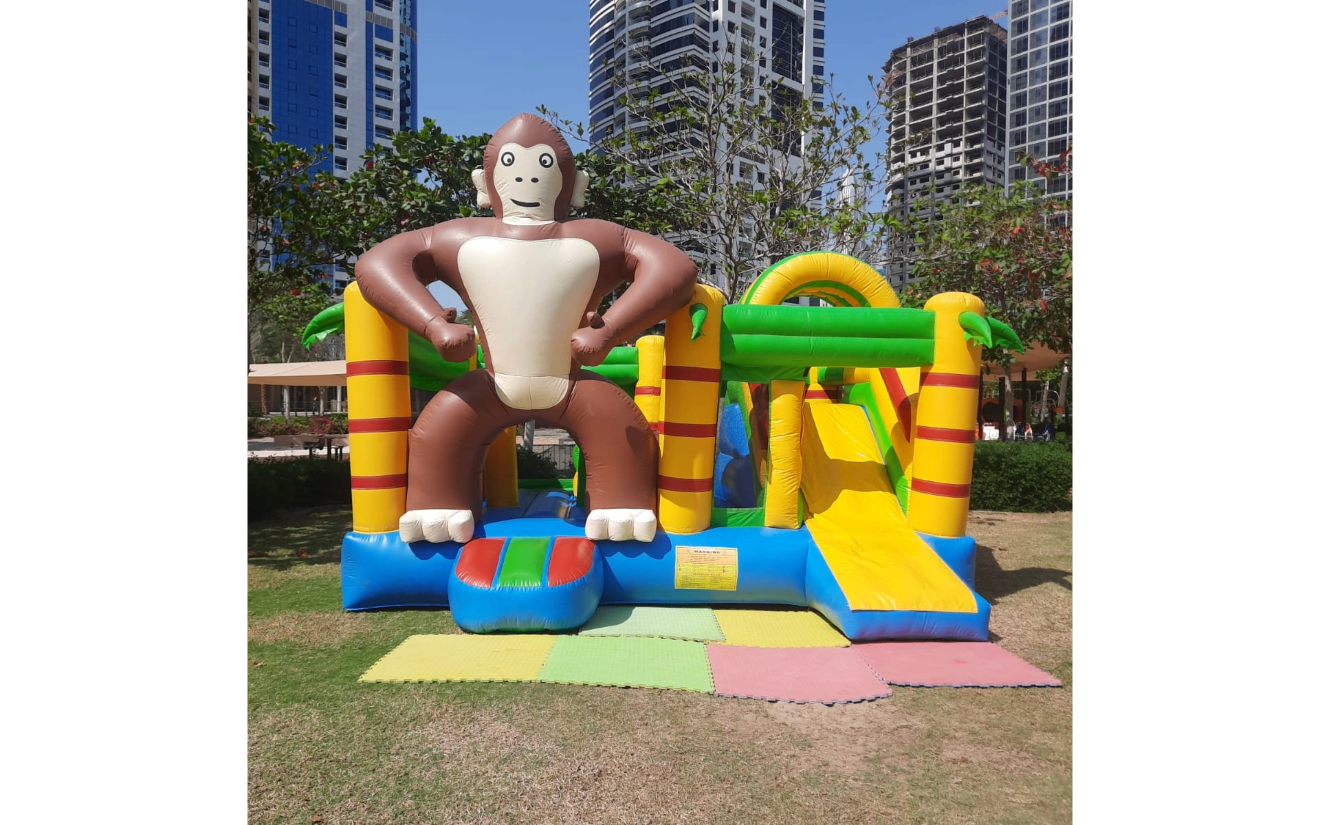 Monkey Combo Bouncy Castle