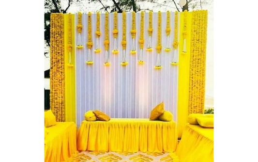 Diwali Artificial Flower Wall Decor