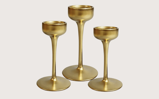 Candlestick Bella Gold - Set of 3