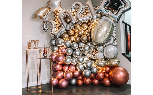 New Year Square Foil Balloon Decor