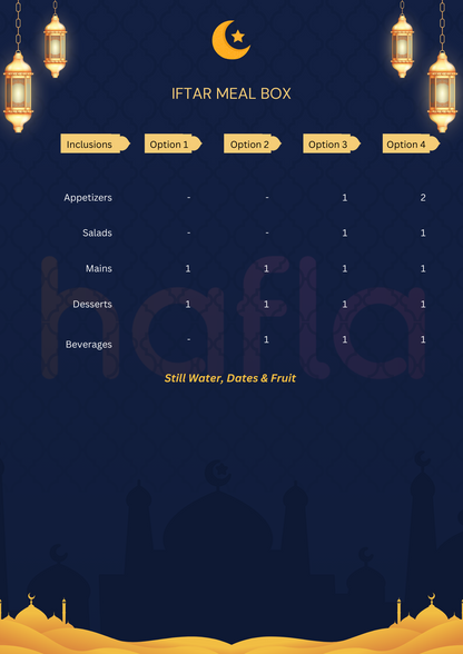 Hafla Iftar Meal Boxes