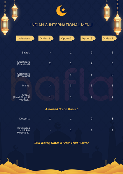 Hafla Indian & International Iftar Buffet