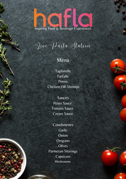 Live Pasta Station by Cedar Tree Hospitality
