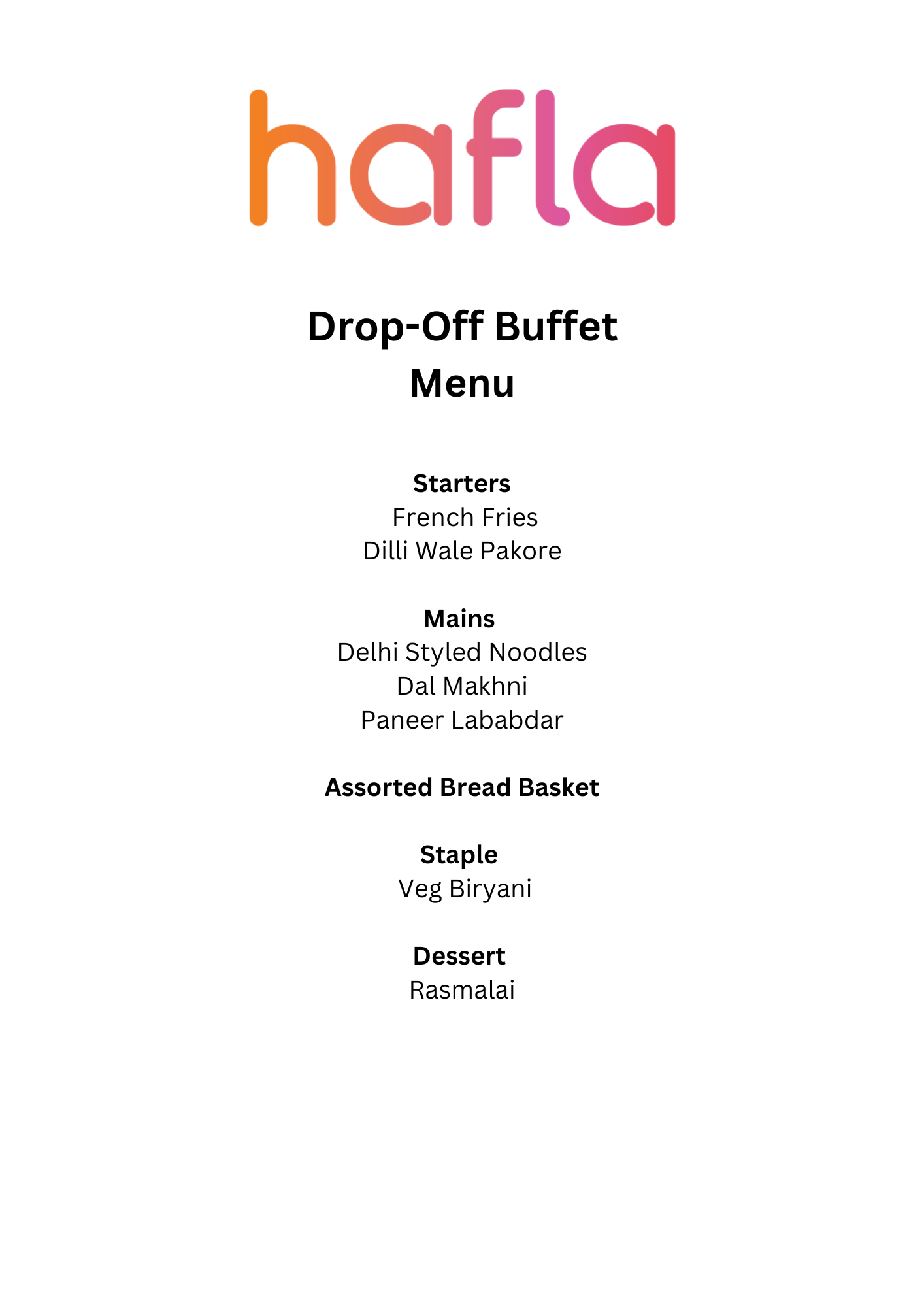 Drop-Off Buffet by Little Italy