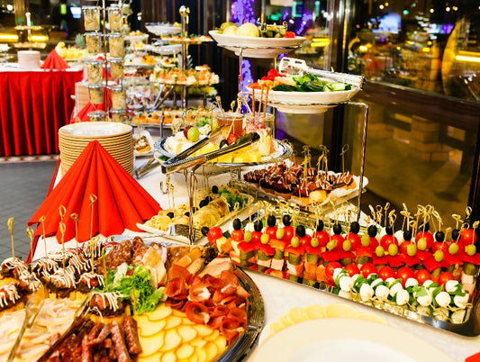 festive christmas buffet