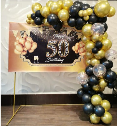 Golden 50th Birthday Decor-1