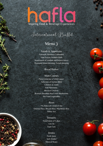 International Buffet by Baguette Catering