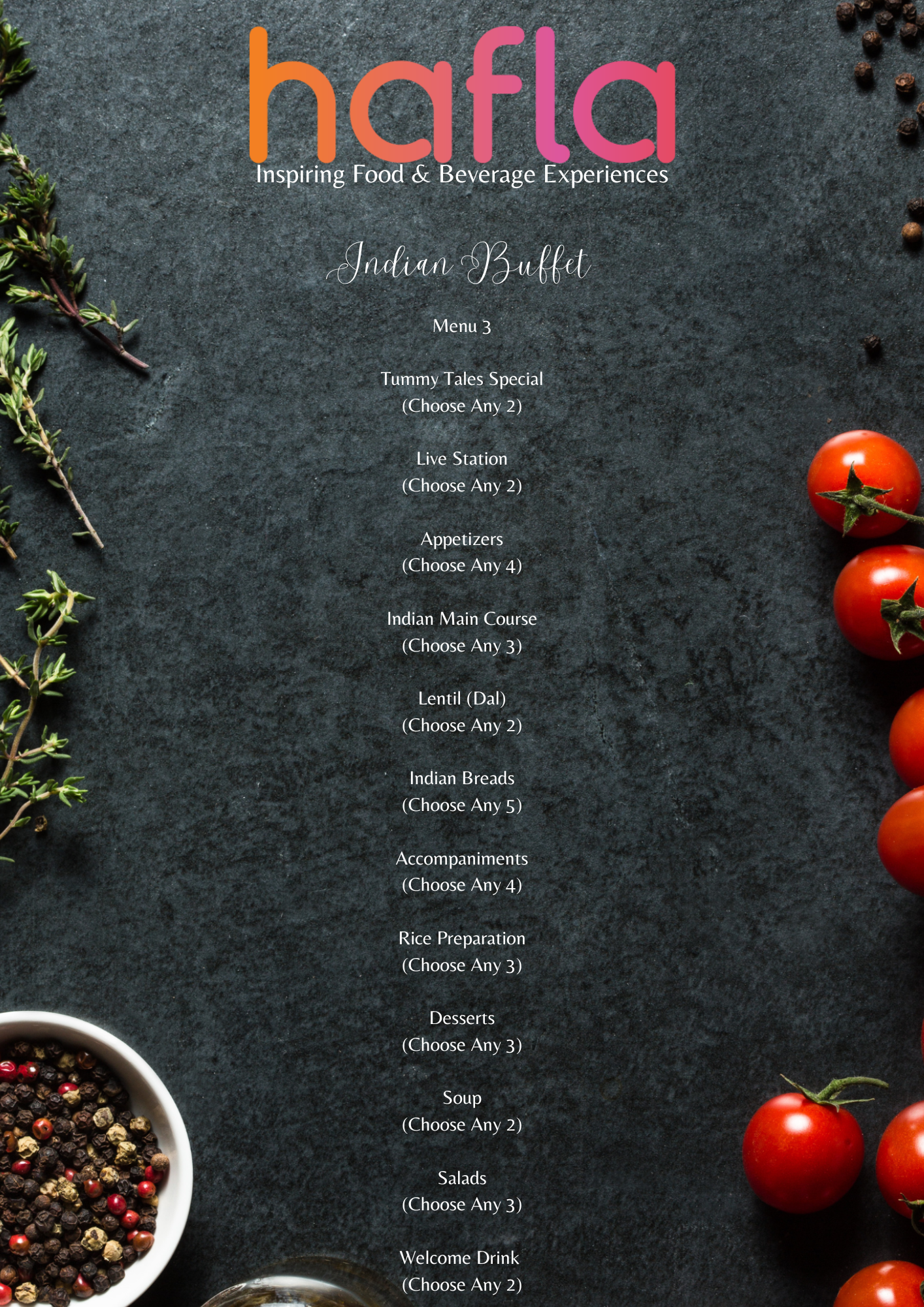 Indian Buffet by Tummy Tales