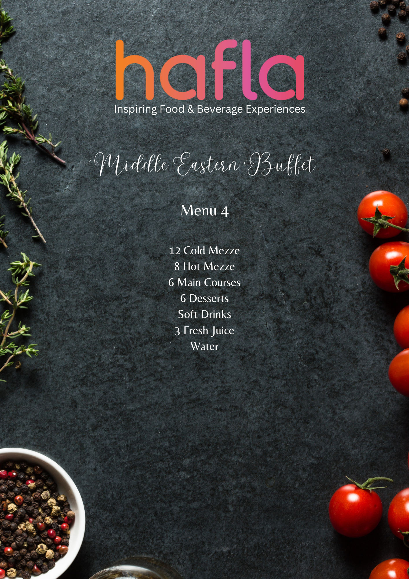 Middle Eastern Buffet by Experts Catering