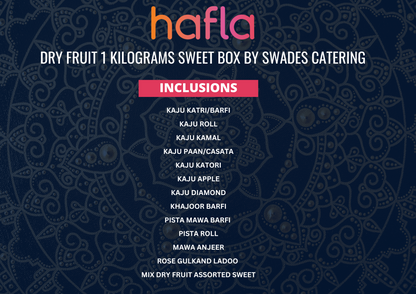 Premium Dry Fruit Sweet Box by Swades Catering
