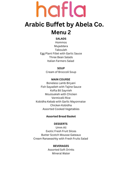 Arabic Buffet by Abela Co.