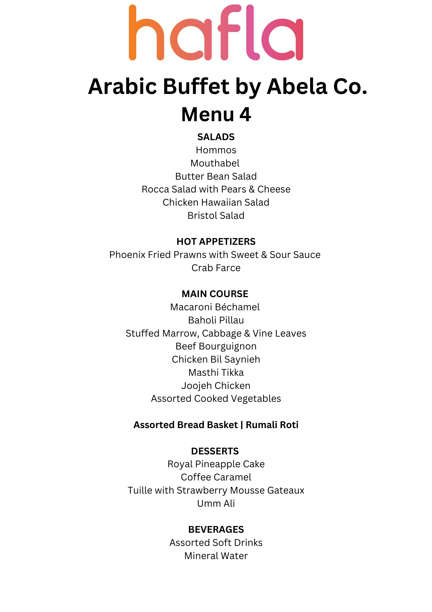 Arabic Buffet by Abela Co.