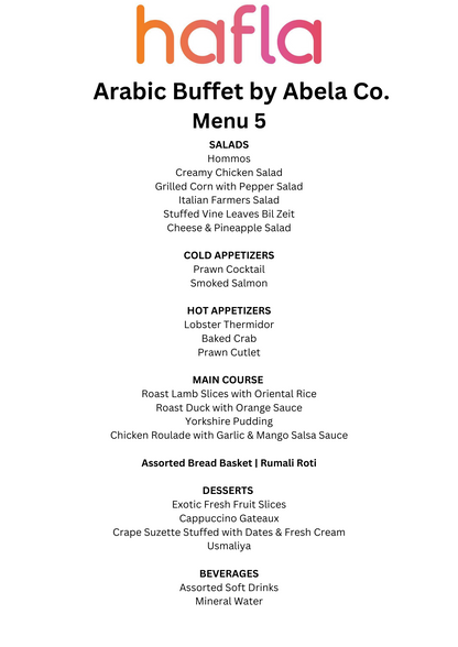 Arabic Buffet by Abela Co.