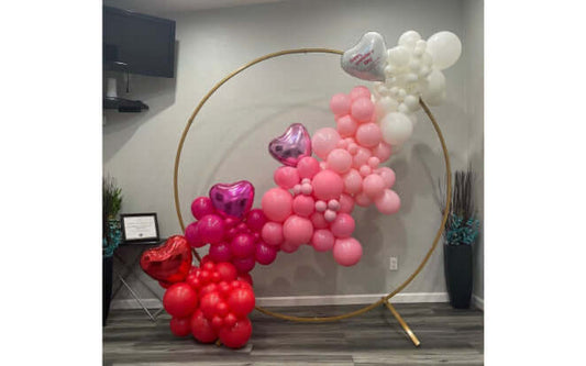 Round Gold Ring Balloon Decor