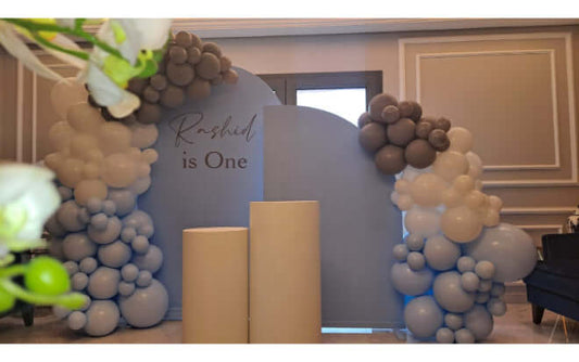 Soft Blue Theme Backdrop