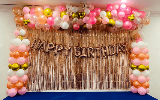 Chrome Birthday Decor