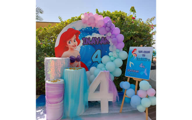Neon Mermaid Theme Decor