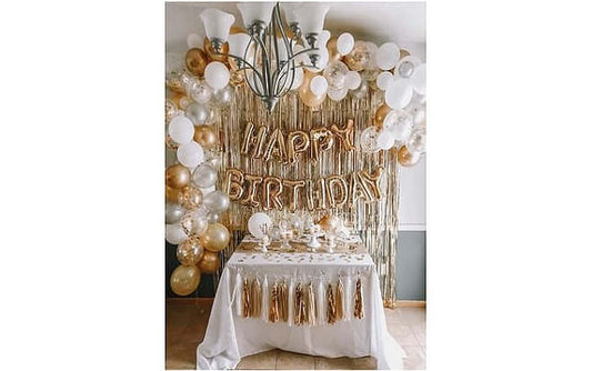 Gold Organic Balloon Decoration