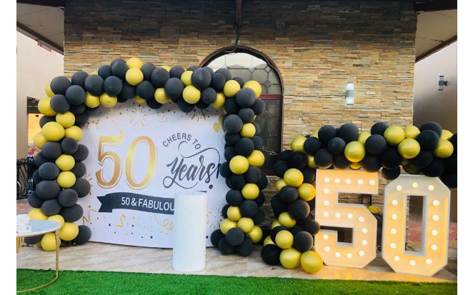 Cheers to 50th Birthday Setup Dubai