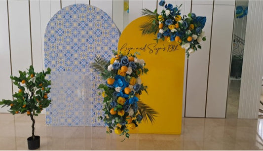 Printed Lemon Theme Backdrop Dubai