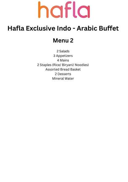 Hafla Exclusive Indo - Arabic Buffet