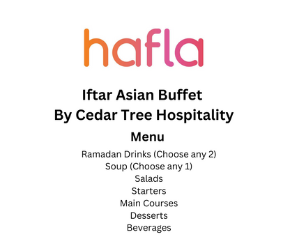 Iftar Buffet By Cedar Tree Hospitality