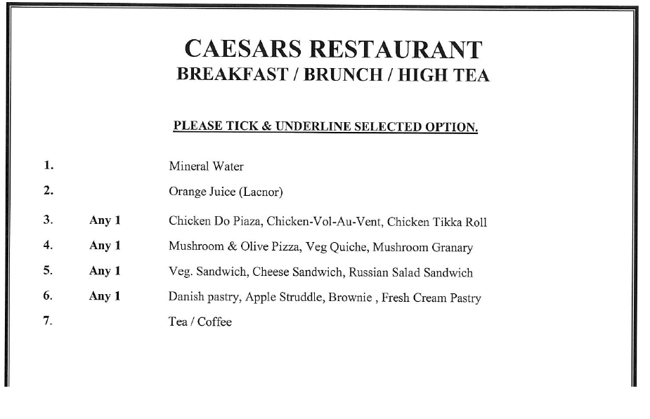 Indian Finger Food Buffet By Caesars