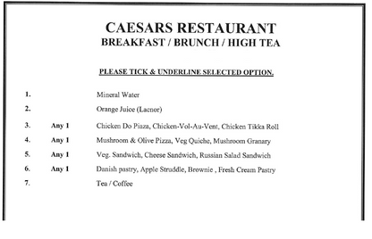 Indian Finger Food Buffet By Caesars