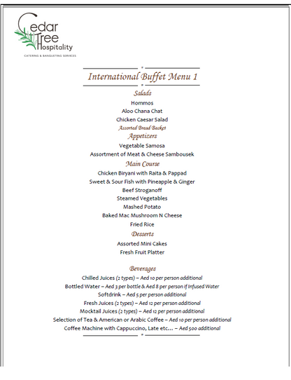 International Buffet by Cedar Tree Hospitality (OLD)